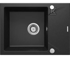 Deante granitinė virtuvinė plautuvė Deante Evora ZQJ G11A, Metallic graphite