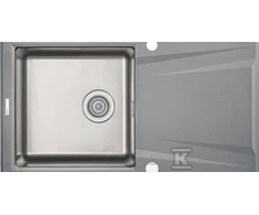 Granito-plieno plautuvė Deante Prime, ZSR_S113, Metallic pilkas