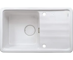 Keraminė virtuvinė plautuvė Deante Momi ZCM_6113, Baltas