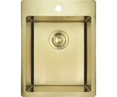 Virtuvinė plautuvė Deante Olfato Precious, ZPO_R10E, Brushed auksinis