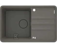 Granitinė virtuvinė plautuvė Deante Momi, ZKM_T113, Anthracite metallic