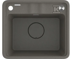 Granitinė virtuvinė plautuvė Deante Momi, ZKM_T103, Anthracite metallic