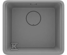 Granitinė virtuvinė plautuvė Deante Momi, ZKM_S10A, Metallic pilkas
