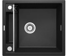 Deante granitinė virtuvinė plautuvė su magnetais Deante Magnetic ZRM G103, Metallic graphite