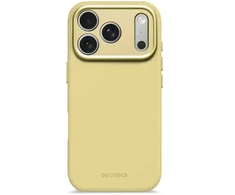 Dėklas Decoded AntiMicrobial Silicone Backcover - silikonowa obudowa ochronna do iPhone 17 Pro kompatybilna su MagSafe (yuma yellow)
