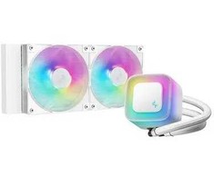 DeepCool LE240 WH V2 procesoriaus „viskas viename“ skysčio aušintuvas, 12 cm, baltas, 1 vnt.