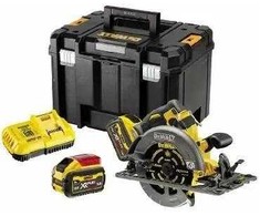 Dewalt 54 V FV diskinis pjūklas, 5800 aps./min., 190 mm, 2 x 9 Ah akumuliatorius, DCB118,