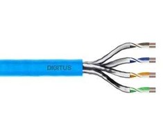 Digitus Instaliacinis kabelis cat.6A, U/FTP, B2ca, AWG 23/1, LSOH, 100m, mėlynas, kartonas