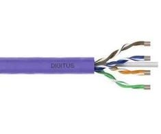 Assmann Electronic DIGITUS Montavimo kabelis Cat.6 U/UTP Dca vientisas laidas AWG 23/1 LSOH 500m violetinė ritė