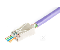 Digitus X-ML-6F-EZ laido jungtis RJ45 Pilka, Permatomas