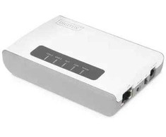 DIGITUS daugiafunkcis tinklo serveris, belaidis, 2 prievadų, USB 2.0, 300 Mbps DN-13024