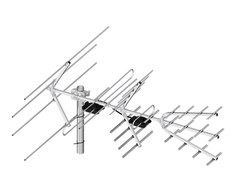 Dipol 28/5-12/21-60 Antena TV UHF/VHF