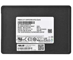 U.2 NVMe SSD - Samsung PM9A3 3.84TB 6900 MB/s Skaityti 4100 MB/s Rašyti Juoda