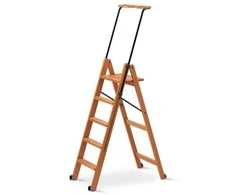 Arredamenti Italia ARREDAMENTI TUSCANIA 5 Medinės kopėčios - 182 x 50 cm, ruda
