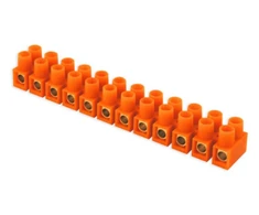 Duwi 34578 Gnybtų blokas 12 takelių 4,0 mm2 oranžinis 34578