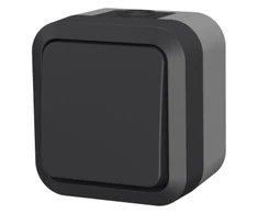 Duwi 60320 Vieno universalaus jungiklio paviršiuje montuojamas Aqua Pro IP55 grafito pilkas 60320