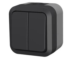 Duwi 60323 Ant paviršiaus montuojamas dvigubas sietynas Aqua Pro IP55 grafito pilka 60323