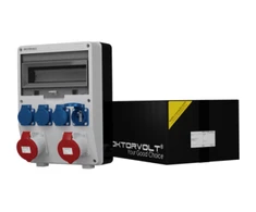 Doktorvolt Statybiniai skirstomieji įrenginiai TD 2x32A 4x230V kištukiniai lizdai Mennekes Doktorvolt 2435