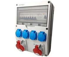 DV-9918-F Konstrukciniai skirstomieji įrenginiai DV-S/FI 1x 32A 1x 16A 4x 230V IP44 DOKTORVOLT 9918