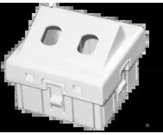 Dvigubas adapteris 2xST 45x45 kampinis ALANTEC