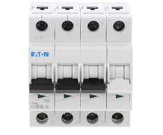 Eaton Grandinės pertraukiklis 3P+N D 16A 6kA AC PL6-D16/3N 165035