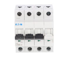 Eaton Automatinis jungiklis 3P+N D 25A 6kA AC PL6-D25/3N 165039