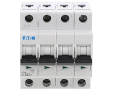 Eaton Grandinės pertraukiklis 4P B 32A 6kA AC PL6-B32/4 166500