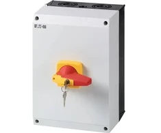 Eaton 4P 160A jungiklio skyriklis su spyna IP65 korpuse DMM-160I5/P-R (172797)