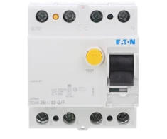 „Eaton“ RCD 4P 25A 0.3A G/F tipo FRCMM-25/4/03-G/F 187420
