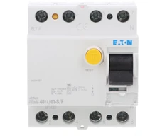 Eaton Liekamosios srovės grandinės pertraukiklis 4P 40A 0,1A 10kA tipas S/F FRCMM-40/4/01-S/F 187433