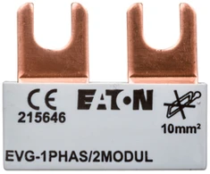 Eaton 215646 Jungiamasis bėgelis 1P 63A 10mm2 kastuvas (2 moduliai) EVG-1PHAS/2MODUL 215646