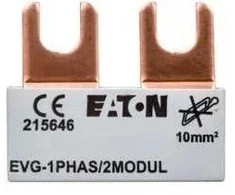 Eaton 215646 Jungiamasis bėgelis 1P 63A 10mm2 kastuvas (2 moduliai) EVG-1PHAS/2MODUL 215646