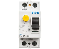 Eaton 235390 Liekamosios srovės jungiklis 2P 25A 0,03A tipo AC PFIM-25/2/003 235390