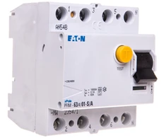 Eaton 235471 Liekamosios srovės grandinės pertraukiklis 4P 63A 0.1A tipas S/A PFIM-63/4/01-S/A-MW 235471