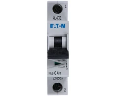 Eaton Corporation Eaton FAZ-C4 / 1 1P C 4A 15kA AC - 278553
