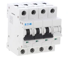 Eaton 278965 Grandinės pertraukiklis 3P+N C 3A 15kA AC FAZ-C3/3N 278965