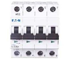 Eaton 279061 Grandinės pertraukiklis 4P C 16A 15kA AC FAZ C16/4 279061