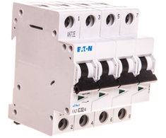 Eaton 279064 Grandinės pertraukiklis 4P C 32A 15kA AC FAZ C32/4 279064