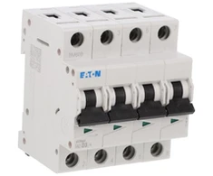 Eaton 279074 Grandinės pertraukiklis 4P D 3A 15kA AC FAZ-D3/4 279074