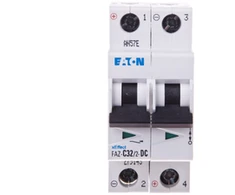 Eaton Grandinės pertraukiklis 2P C 32A 15kA DC FAZ C32/2-DC (279143)