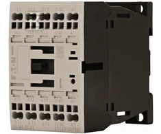 Eaton DILM maitinimo kontaktorius 3 polių 380V 400V 4kW 1R 24V DC spyruokliniai gnybtai 199238