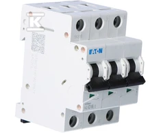 Eaton miniatiūrinis grandinės pertraukiklis FAZ-C16 / 3 3P C 16A 15kA AC - 278873