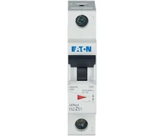 Eaton miniatiūrinis grandinės pertraukiklis FAZ-Z1 / 1 1P Z 1A 15kA 278618