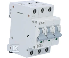 Eaton miniatiūrinis grandinės pertraukiklis 3P B 6A 6kA AC xPole Home HN-B6 / 3 194878