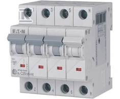 Eaton Grandinės pertraukiklis 3P+N C 25A 6kA AC xPole Home HN-C25/3N 194913