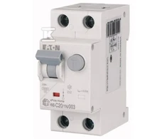 Eaton Liekamosios srovės pertraukiklis 2P 20A 0,03A tipas AC xPole Home HNB-C20/1N/003 195128