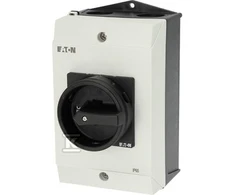 „Eaton“ kumštelinis jungiklis 0-1 3P 32A 1NO 1NC korpuse P1-32/I2/SVB-SW/HI11 (207316)