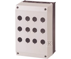 Eaton 12 skylių kasetės korpusas 22mm pilkas IP67 M22-I12 (222688)