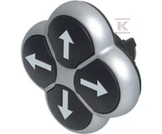 Eaton 4-pozicija juoda rodyklė vairuoti su savarankiškai grįžti M22-DI4-S- X7 (286338)