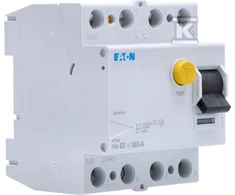Eaton Liekamosios srovės grandinės pertraukiklis PFIM-63/4/003-A 4P 63A 0.03A tipas A - 235443